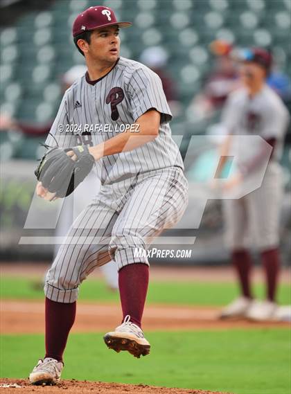 Thumbnail 2 in Cy-Fair vs. Pearland (UIL Baseball 6A Region 3 Regional Final) photogallery.
