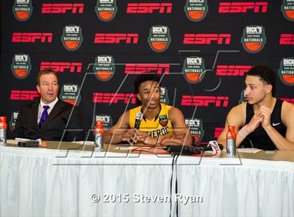 Thumbnail 1 in Findlay Prep vs. Montverde Academy (DICK'S National Tournament Semifinal) photogallery.