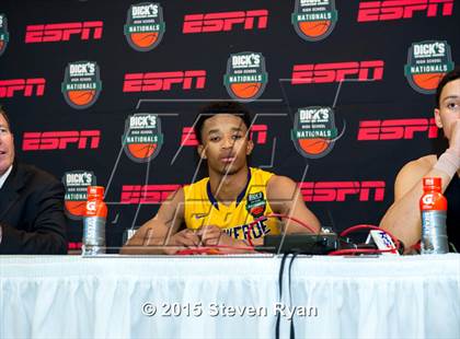 Thumbnail 2 in Findlay Prep vs. Montverde Academy (DICK'S National Tournament Semifinal) photogallery.
