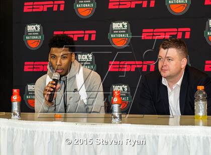 Thumbnail 1 in Findlay Prep vs. Montverde Academy (DICK'S National Tournament Semifinal) photogallery.