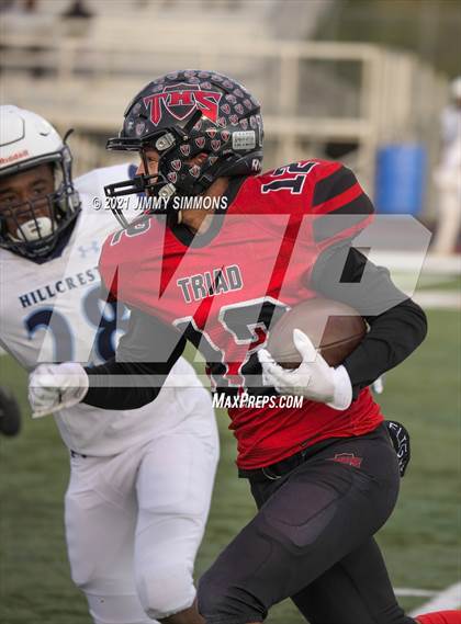 Thumbnail 2 in Hillcrest @ Triad (IHSA 5A First Round Playoff) photogallery.