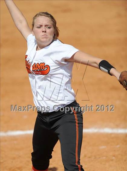 Thumbnail 1 in Grissom vs. Scottsboro (Bob Jones Softball Tourney) photogallery.