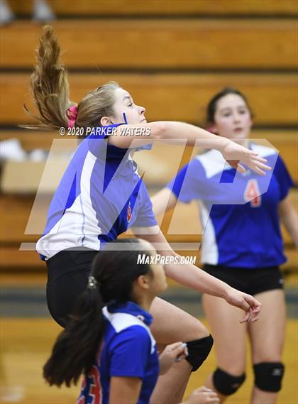 Thumbnail 3 in Academy of the Sacred Heart @ Metairie Park Country Day (JV Volleyball) photogallery.
