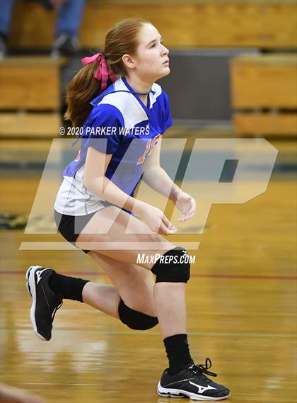 Thumbnail 2 in Academy of the Sacred Heart @ Metairie Park Country Day (JV Volleyball) photogallery.