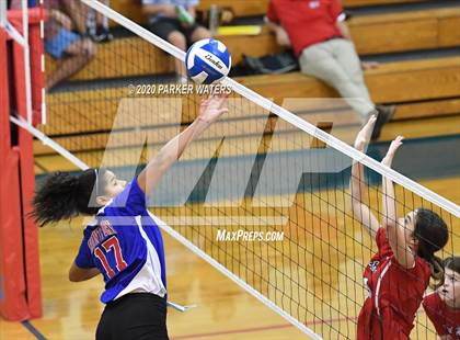 Thumbnail 3 in Academy of the Sacred Heart @ Metairie Park Country Day (JV Volleyball) photogallery.