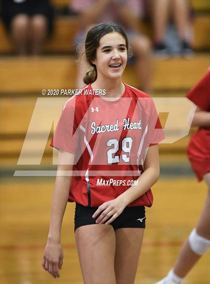 Thumbnail 3 in Academy of the Sacred Heart @ Metairie Park Country Day (JV Volleyball) photogallery.