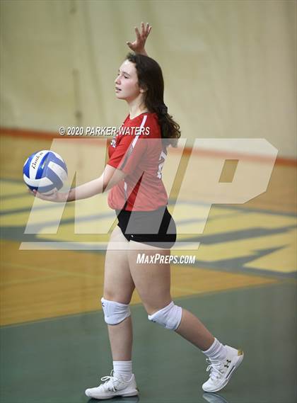 Thumbnail 2 in Academy of the Sacred Heart @ Metairie Park Country Day (JV Volleyball) photogallery.