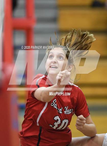 Thumbnail 3 in Academy of the Sacred Heart @ Metairie Park Country Day (JV Volleyball) photogallery.
