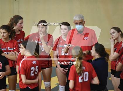 Thumbnail 2 in Academy of the Sacred Heart @ Metairie Park Country Day (JV Volleyball) photogallery.