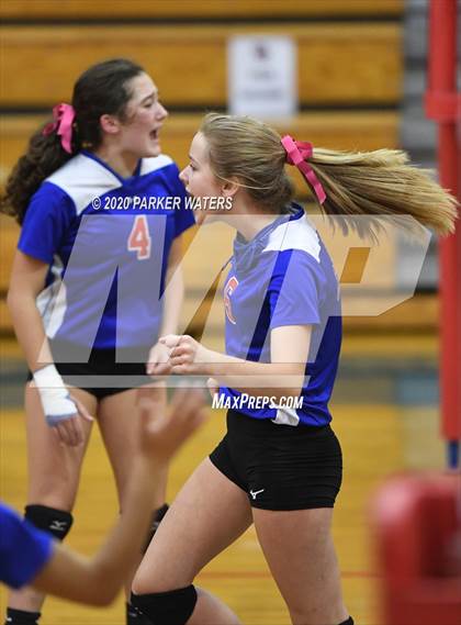 Thumbnail 1 in Academy of the Sacred Heart @ Metairie Park Country Day (JV Volleyball) photogallery.