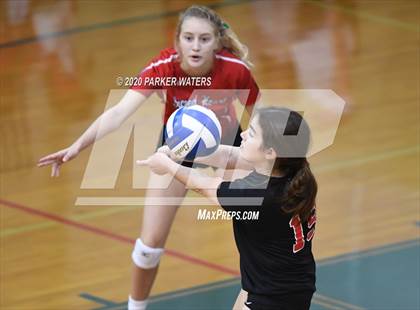 Thumbnail 1 in Academy of the Sacred Heart @ Metairie Park Country Day (JV Volleyball) photogallery.