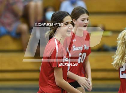 Thumbnail 3 in Academy of the Sacred Heart @ Metairie Park Country Day (JV Volleyball) photogallery.
