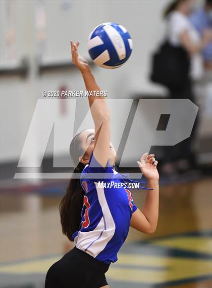 Thumbnail 3 in Academy of the Sacred Heart @ Metairie Park Country Day (JV Volleyball) photogallery.