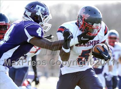 Thumbnail 3 in Erasmus Hall vs Tottenville (PSAL Championship Division Semifinal) photogallery.