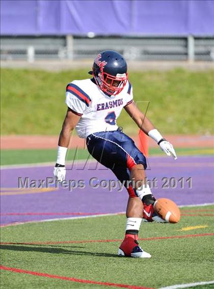 Thumbnail 2 in Erasmus Hall vs Tottenville (PSAL Championship Division Semifinal) photogallery.