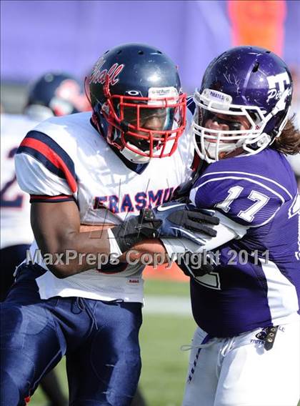 Thumbnail 2 in Erasmus Hall vs Tottenville (PSAL Championship Division Semifinal) photogallery.
