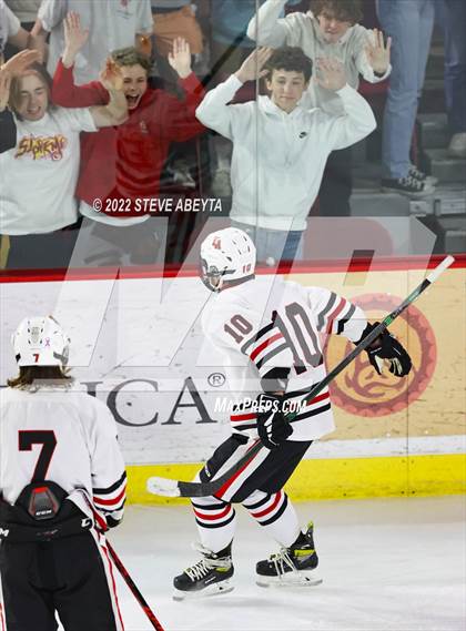 Thumbnail 2 in Denver East vs Ralston Valley (CHSAA 5A Semifinal Game) photogallery.