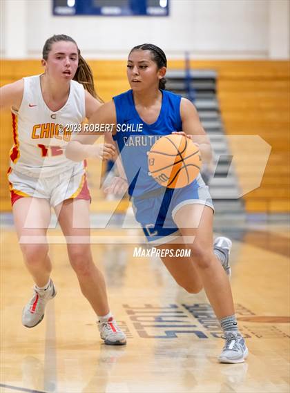 Thumbnail 1 in Caruthers vs Chico (Trojan Toss Up) photogallery.
