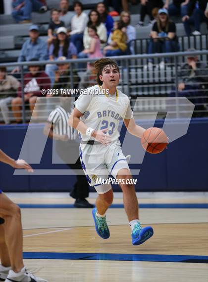 Thumbnail 1 in Sidney @ Bryson (UIL 1A D2 Basketball Semi-Regional) photogallery.