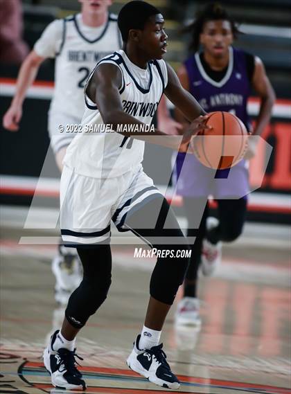 Thumbnail 3 in Brentwood School vs St. Anthony (Beverly Hills Tournament) photogallery.