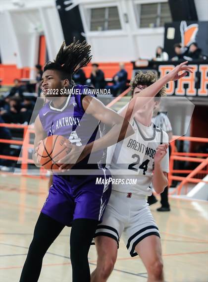 Thumbnail 3 in Brentwood School vs St. Anthony (Beverly Hills Tournament) photogallery.