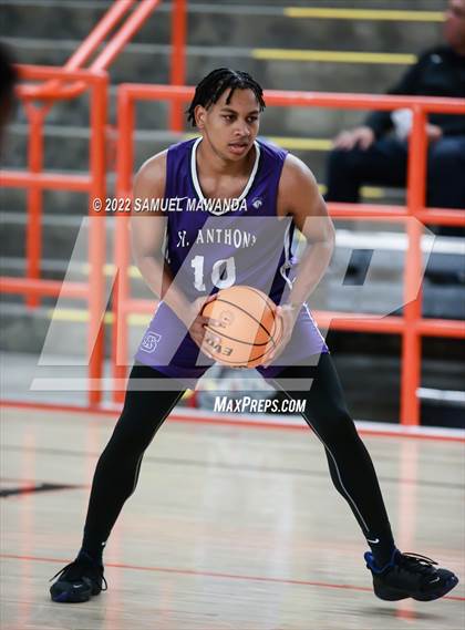 Thumbnail 2 in Brentwood School vs St. Anthony (Beverly Hills Tournament) photogallery.