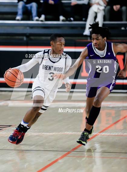 Thumbnail 2 in Brentwood School vs St. Anthony (Beverly Hills Tournament) photogallery.