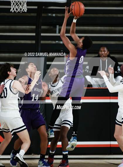 Thumbnail 1 in Brentwood School vs St. Anthony (Beverly Hills Tournament) photogallery.