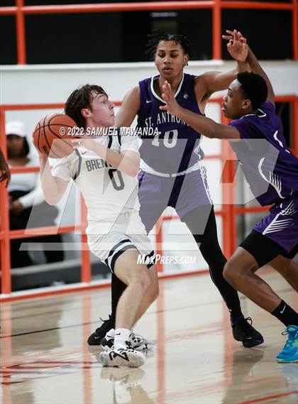 Thumbnail 1 in Brentwood School vs St. Anthony (Beverly Hills Tournament) photogallery.