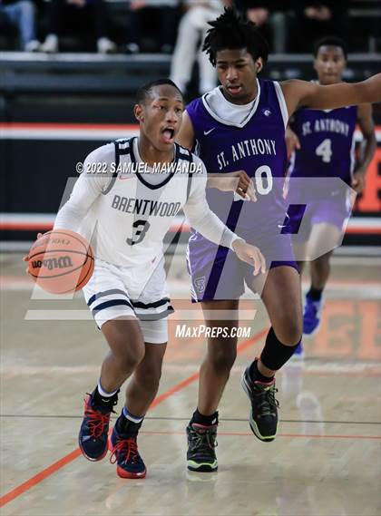 Thumbnail 1 in Brentwood School vs St. Anthony (Beverly Hills Tournament) photogallery.