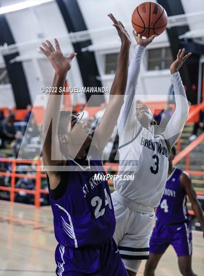 Thumbnail 3 in Brentwood School vs St. Anthony (Beverly Hills Tournament) photogallery.