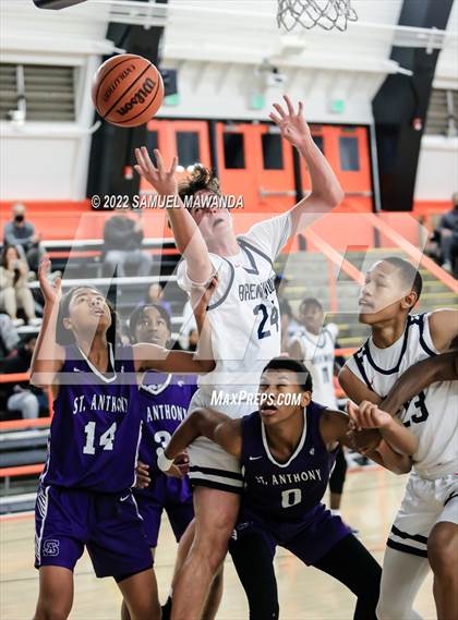 Thumbnail 3 in Brentwood School vs St. Anthony (Beverly Hills Tournament) photogallery.