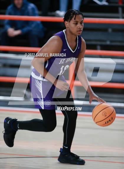 Thumbnail 1 in Brentwood School vs St. Anthony (Beverly Hills Tournament) photogallery.