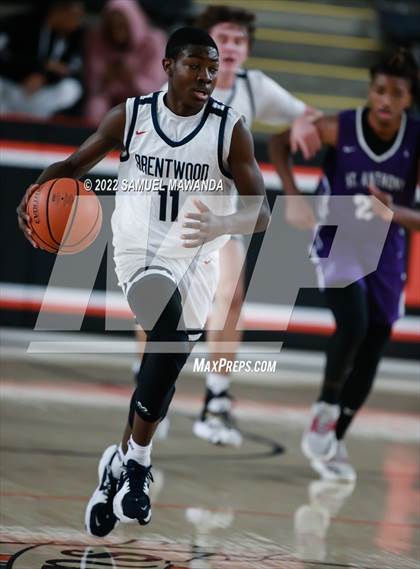 Thumbnail 1 in Brentwood School vs St. Anthony (Beverly Hills Tournament) photogallery.