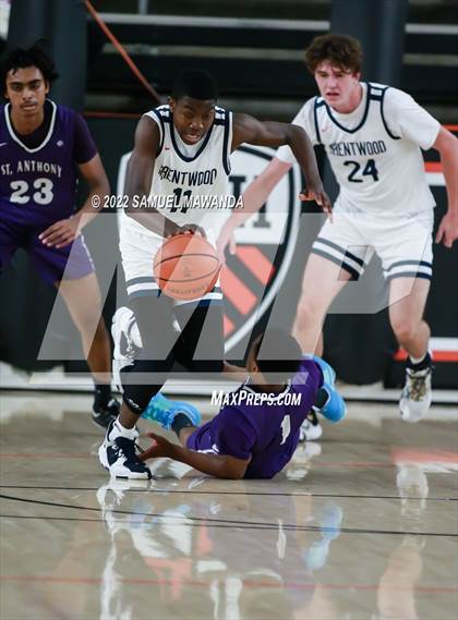 Thumbnail 1 in Brentwood School vs St. Anthony (Beverly Hills Tournament) photogallery.