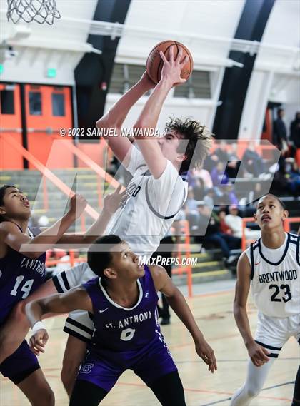 Thumbnail 1 in Brentwood School vs St. Anthony (Beverly Hills Tournament) photogallery.