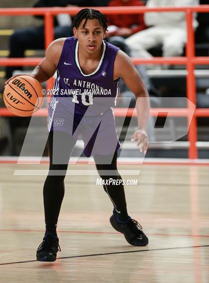 Thumbnail 3 in Brentwood School vs St. Anthony (Beverly Hills Tournament) photogallery.