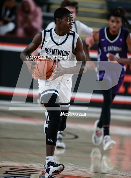 Thumbnail 2 in Brentwood School vs St. Anthony (Beverly Hills Tournament) photogallery.
