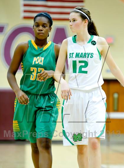 Thumbnail 2 in St. Mary's vs. Long Beach Poly (Nike Tournament of Champions) photogallery.