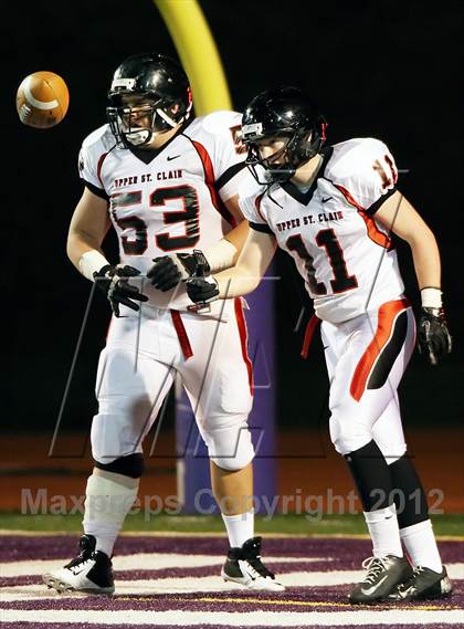 Thumbnail 2 in Upper St. Clair vs. Woodland Hills (WPIAL Semifinal) photogallery.