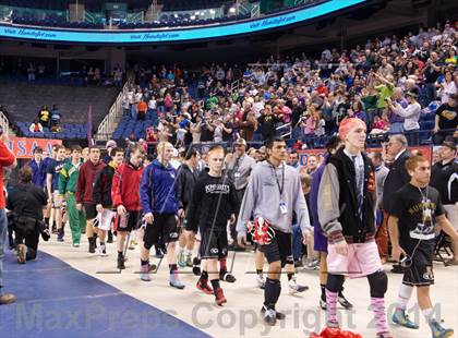 Thumbnail 3 in NCHSAA 1A Wrestling Championships photogallery.