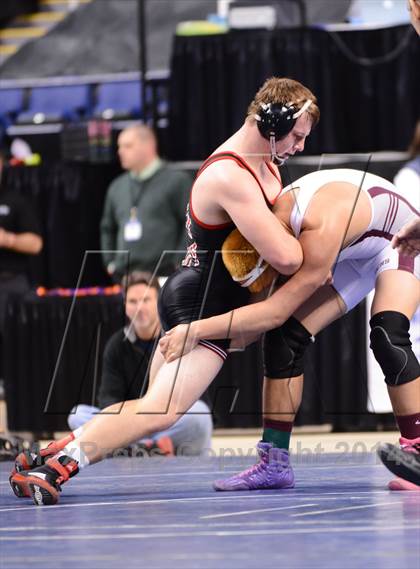 Thumbnail 3 in NCHSAA 1A Wrestling Championships photogallery.