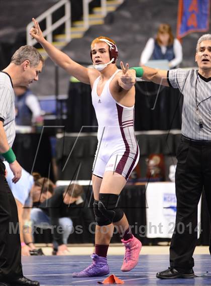 Thumbnail 3 in NCHSAA 1A Wrestling Championships photogallery.