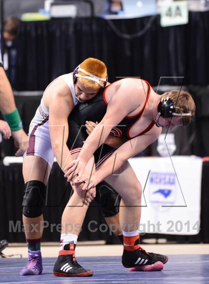 Thumbnail 1 in NCHSAA 1A Wrestling Championships photogallery.