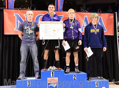 Thumbnail 1 in NCHSAA 1A Wrestling Championships photogallery.