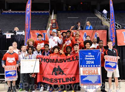 Thumbnail 3 in NCHSAA 1A Wrestling Championships photogallery.