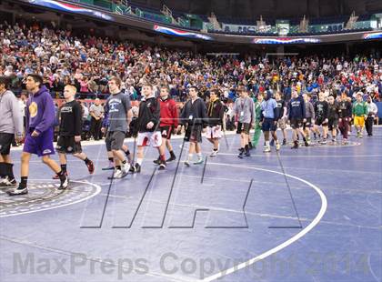 Thumbnail 1 in NCHSAA 1A Wrestling Championships photogallery.