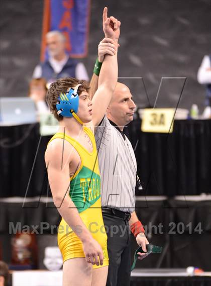Thumbnail 3 in NCHSAA 1A Wrestling Championships photogallery.