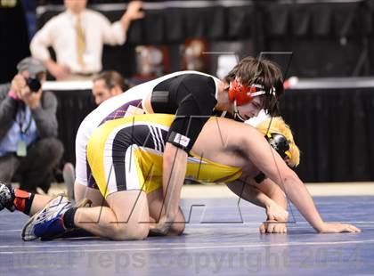 Thumbnail 3 in NCHSAA 1A Wrestling Championships photogallery.