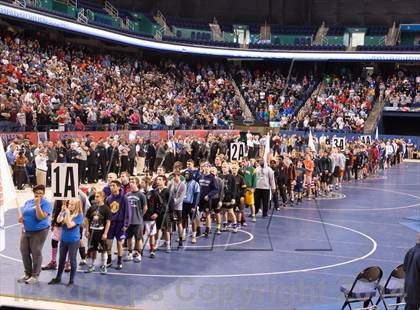 Thumbnail 1 in NCHSAA 1A Wrestling Championships photogallery.
